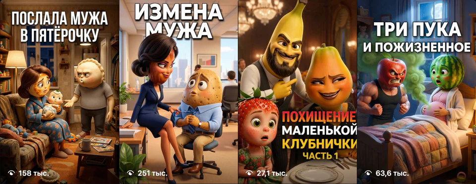 Мультфильмы Ромы: сотни тысяч просмотров
