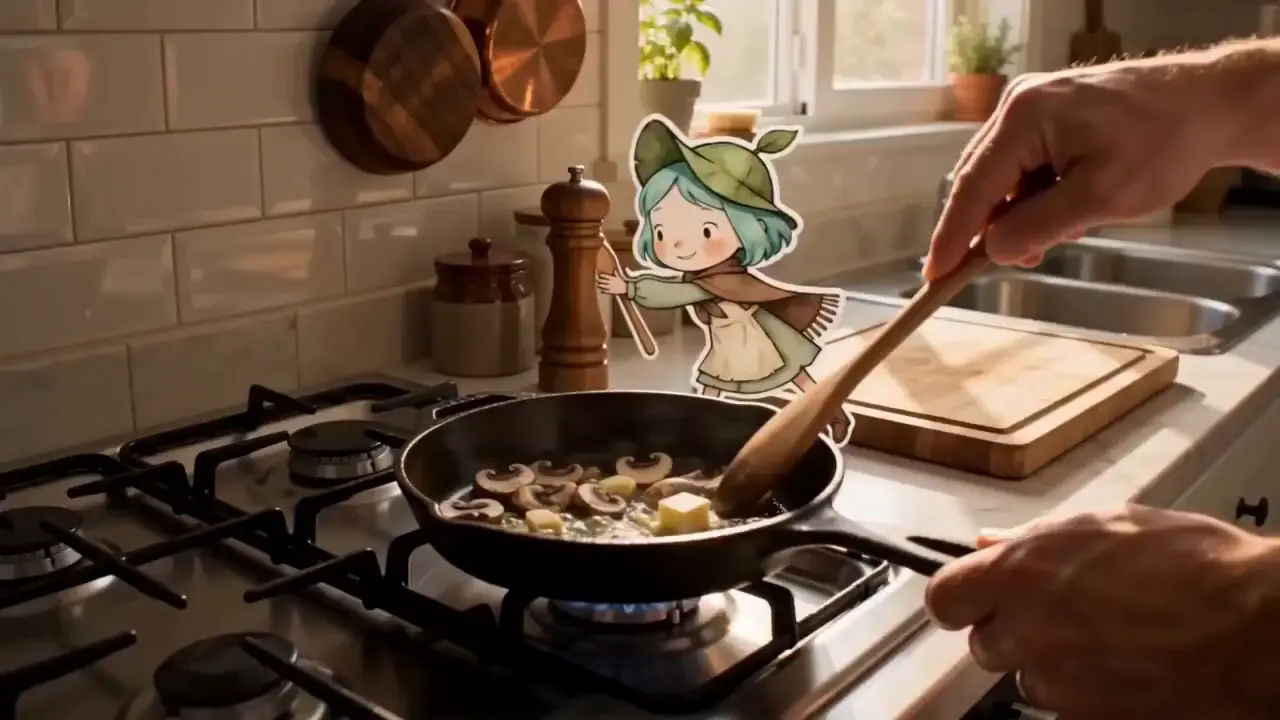 Мультгероиня на кухне