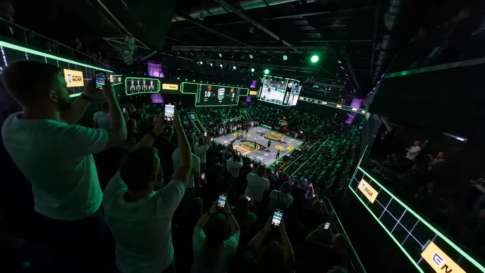 Реклама баскетбольного матча